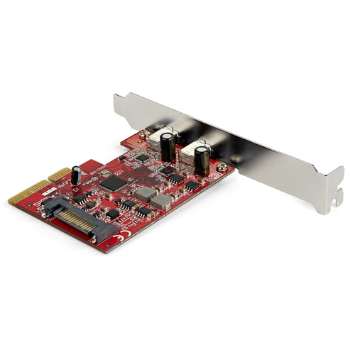 StarTech.com 2-port 10Gbps USB C PCIe Card - USB 3.1 Gen 2 Type-C PCI Express Host Controller Add-On Card - Expansion Card - USB 3.2 Gen 2x1 PCIe Adapter 15W/port - Windows, macOS, Linux StarTech.com 2-port 10Gbps USB C PCIe Card - USB 3.1 Gen 2 Type-C PCI Express Host Controller Add-On Card - Expansion Card - USB 3.2 Gen 2x1 PCIe Adapter 15W/port - Windows, macOS, Linux